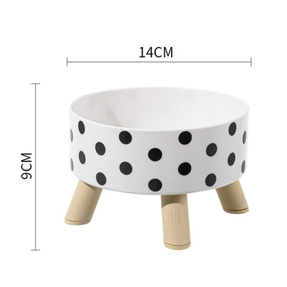 Pet Bowl Anti-overturning Cat Bowl Pet Stainless Steel Dog Bowl Cat Neck Protection High Foot Bowl Dog Food Utensils Cross-border New