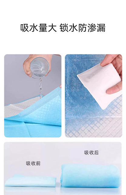 Dog Pee Pads with Adhesive Backing, Thickened, Absorbent, Disposable Pee Pads for Cats and Small Pets, with Adhesive Backing and Deodorizing Features