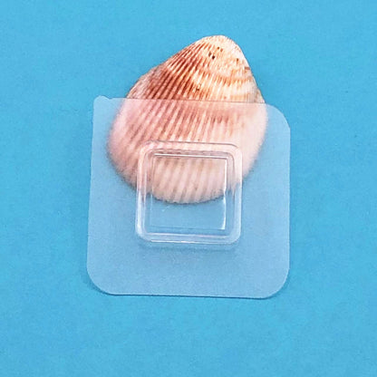 No-Drill Adhesive Storage Rack Patch Wholesale Accessories, Adhesive Hooks, Square Wall-Mounted Plastic Flat Buckle Clips