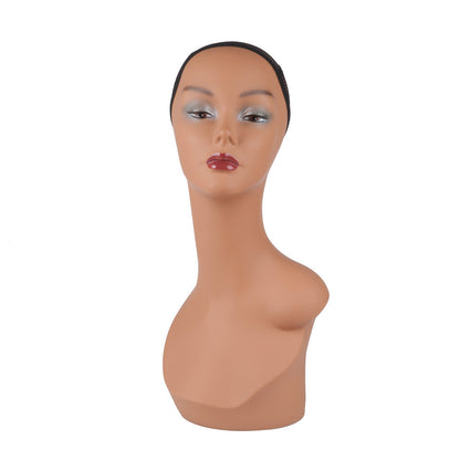 European and American wig model head shoulder model wig hat scarf jewelry window display props mannequin