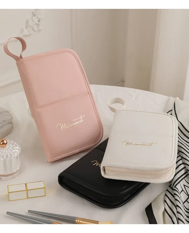 Beilian Makeup Brush Bag Handheld Large Capacity Makeup Brush Storage Bag Portable Tattoo Artist Tool Eyebrow Pencil Bag Wholesale