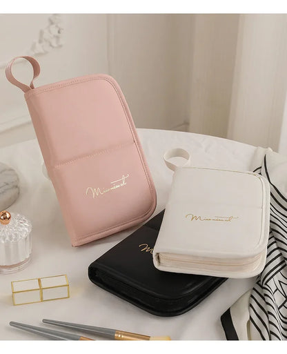 Beilian Makeup Brush Bag Handheld Large Capacity Makeup Brush Storage Bag Portable Tattoo Artist Tool Eyebrow Pencil Bag Wholesale