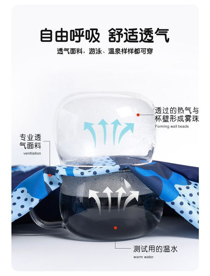 Children's swimming trunks boys swimming trunks boxer small and medium-sized children's swimsuit fat treasure training quick-drying swimsuit suit wholesale
