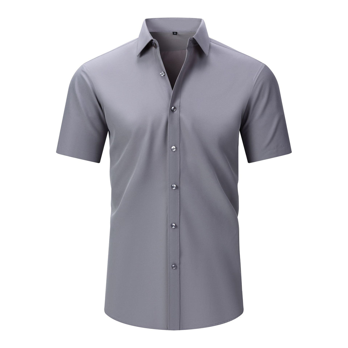 Cross-Border Four-Way Stretch Shirt Men's Shirt Wrinkle-Free and Anti-Wrinkle Amazon Export Thin Cardigan Long-Sleeved Shirt for Men