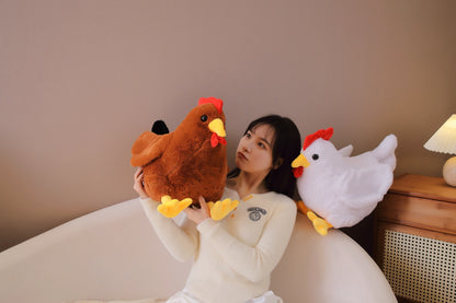 New Cute Big Cock Doll Cross Border Plush Toy Hen Doll Girl Sleeping Pillow Home Decorations
