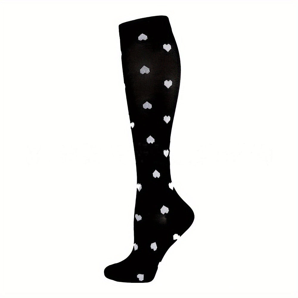 Cross-border calf compression socks sports stockings Amazon compression socks European and American pressure calf socks riding thin leg socks
