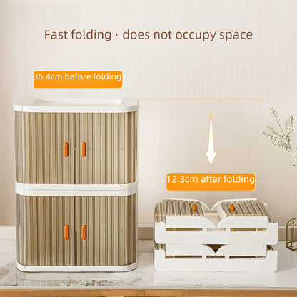 Yeya Simple and Creative Desktop Organizing Cosmetics Storage Box Living Room Entrance Desk Can Be Stacked with Makeup Storage