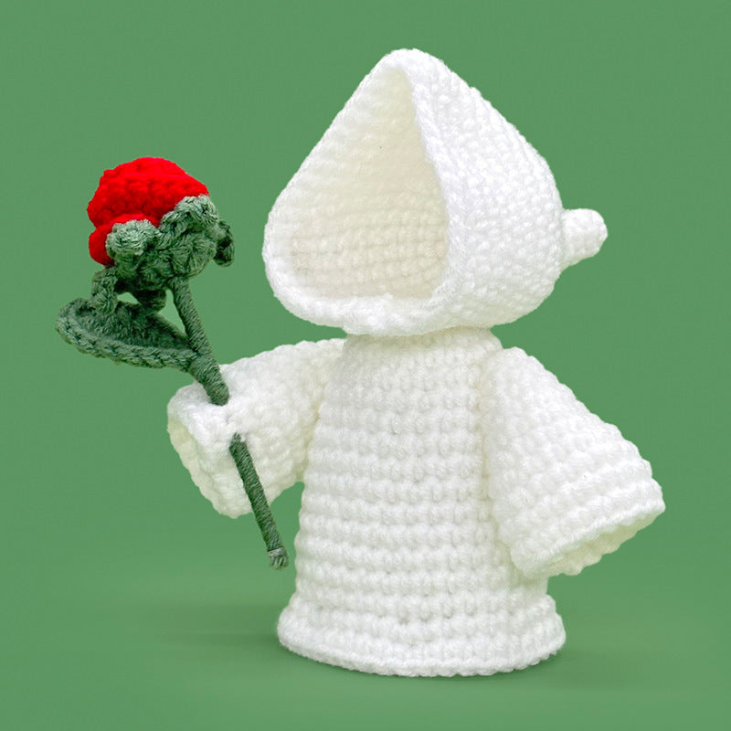 Cross-Border Amazon Handmade Knitted Doll Halloween Gift Ghost Little Devil Grim Reaper Emotional Plush Toy Wholesale
