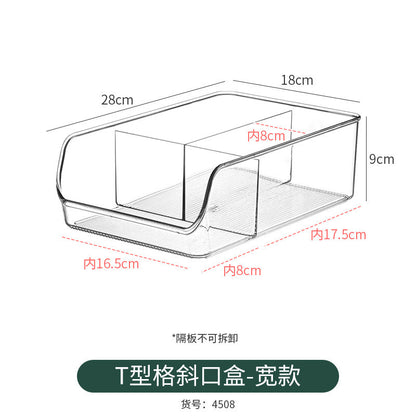 Storage Box PET Transparent Acrylic Rectangular Cosmetic Station Snack Kitchen Sundries Storage Box with Lid
