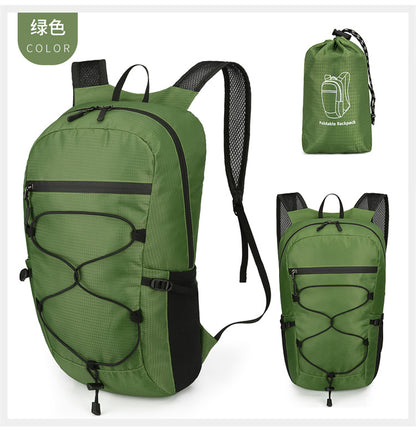 Cross-Border Outdoor Folding Backpack Waterproof Mountaineering Bag Backpack Folding Bag Outdoor Large Capacity Travel Backpack