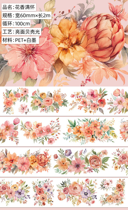 Original hand account tape shell light flower decoration handmade collage diy hand account material wholesale special material pet tape