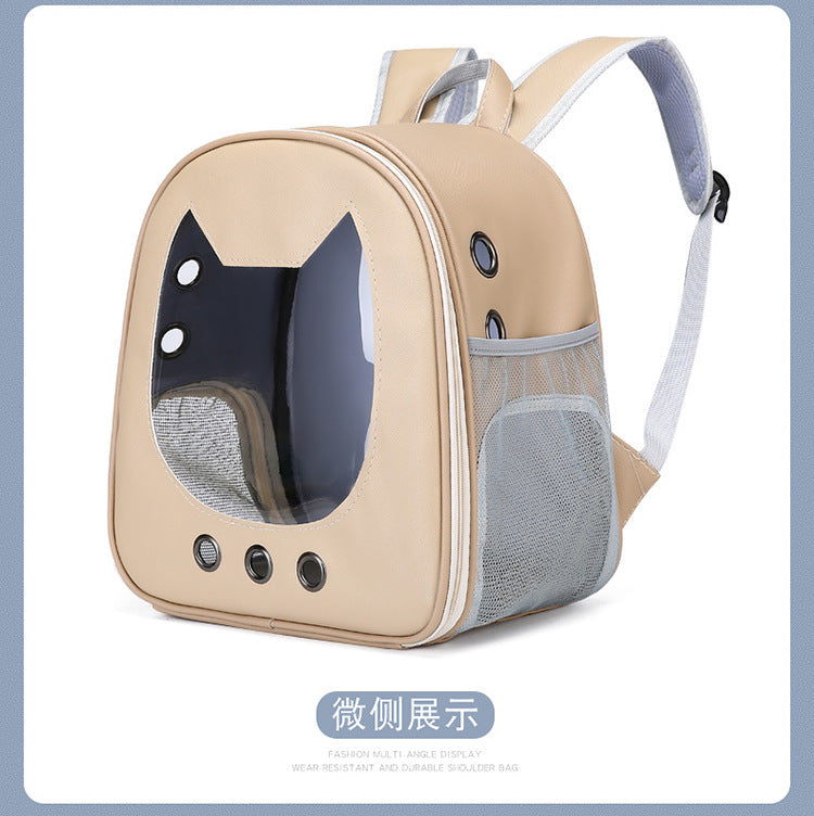 Pet Supplies Cat Carrier Backpack, Space-Style Bag, Light Transparent Pet Carrier, Comfortable and Breathable Cat Backpack, Large Capacity