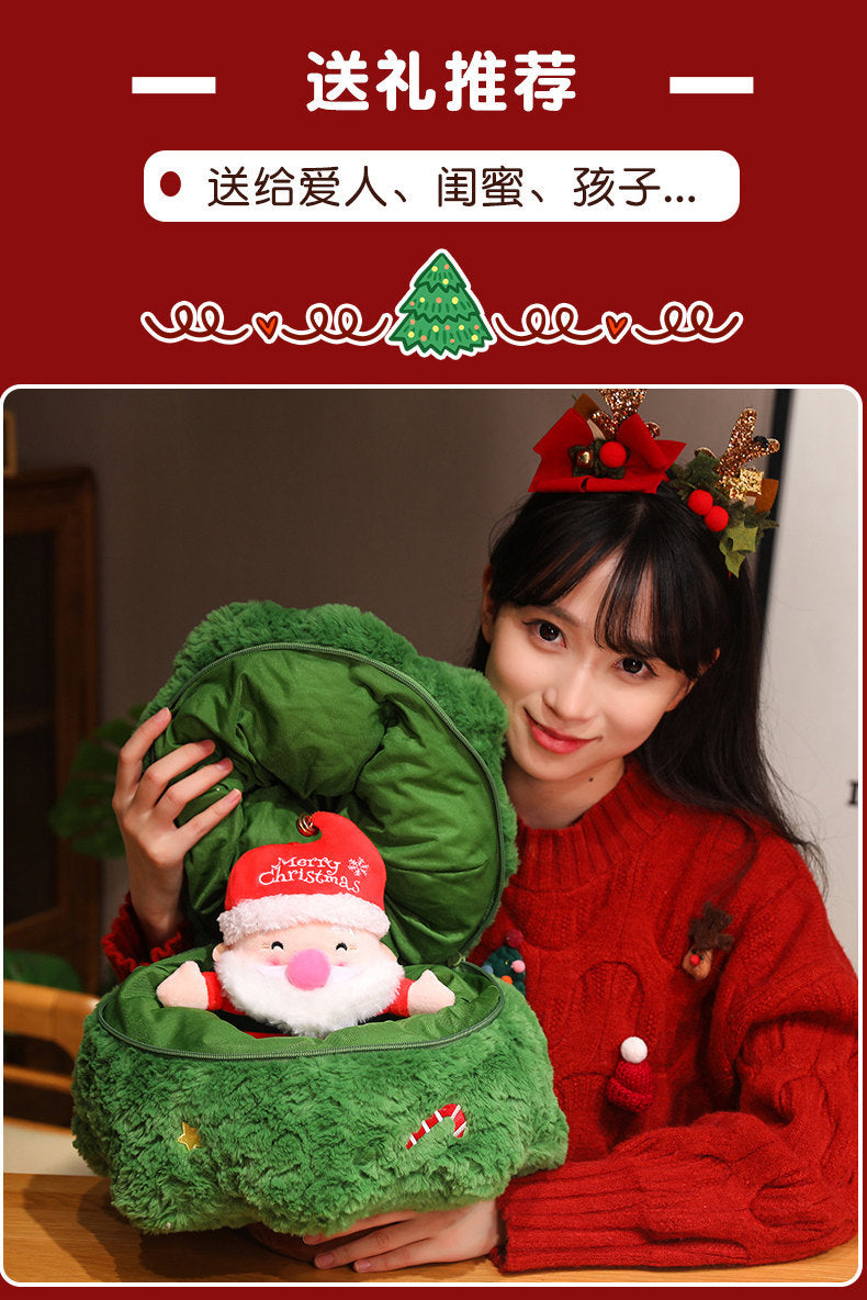 Cross-Border Merry Christmas Tree Doll Plush Toy Christmas Pillow Old Man Elk Doll Christmas Eve Children's Gift