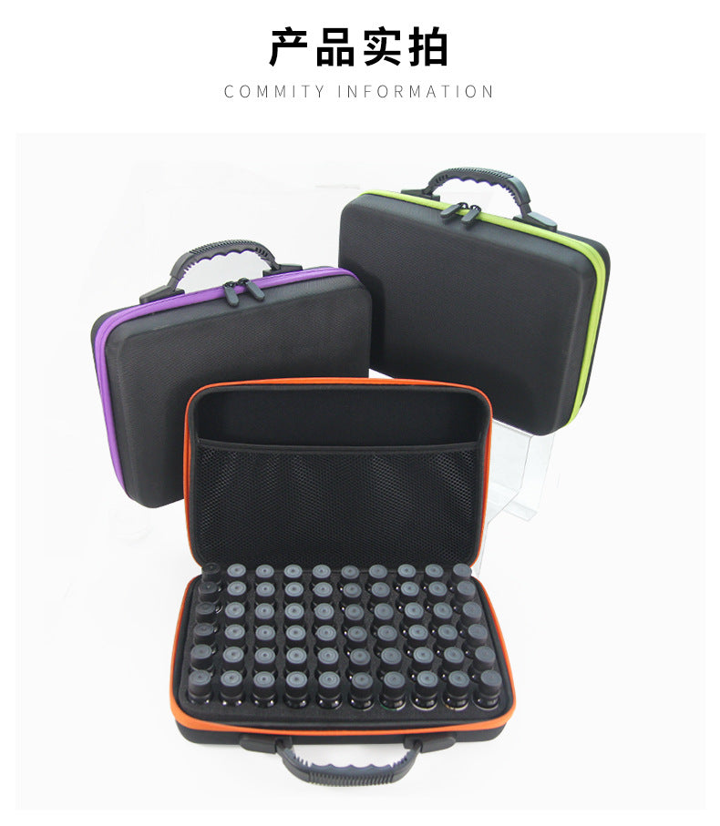 Wholesale 30/60 10ml portable EVA essential oil bag portable large capacity shockproof essential oil bottle storage bag