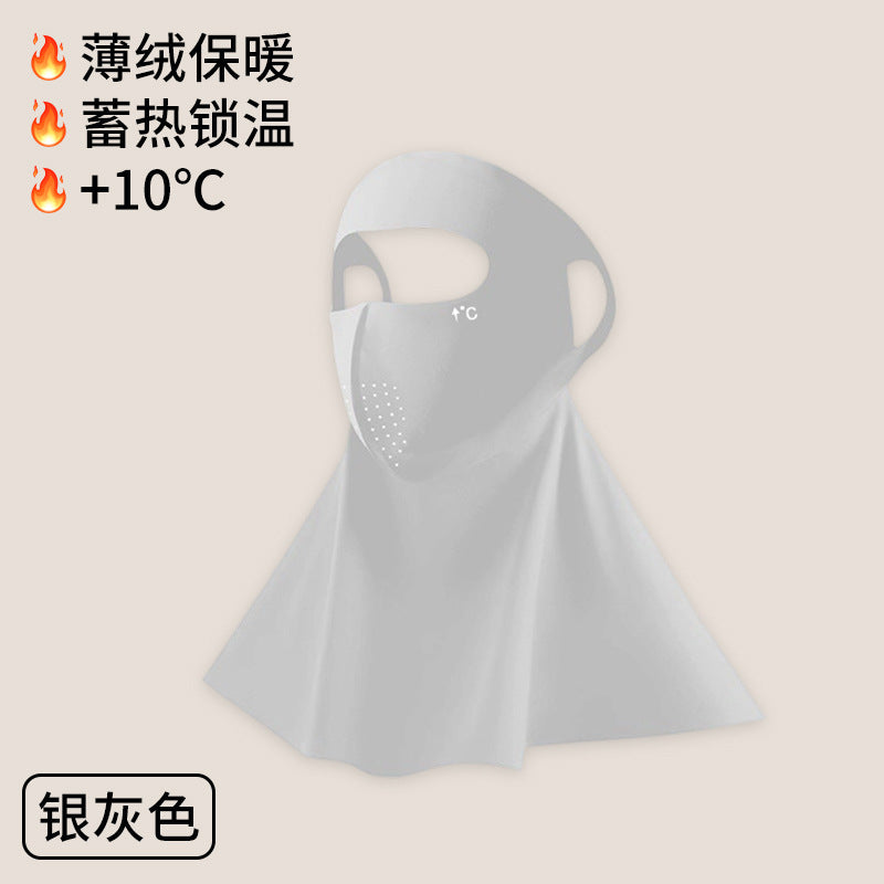 UPF500 Sunscreen Face Gini Mask Women's UV Protection Ice Silk Summer Breathable 7A Antibacterial Hyaluronic Acid Mask