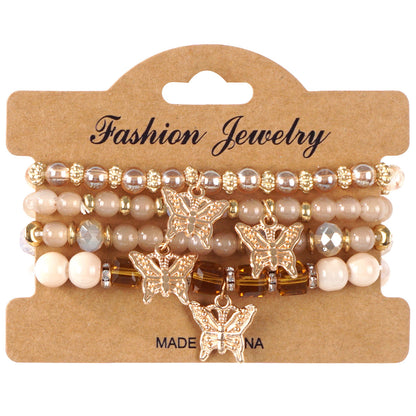 European and American Cross-Border Hot-Selling New Bohemian Bracelets Creative Tassel Multi-Layer Beaded Bracelets Fashion Jewelry