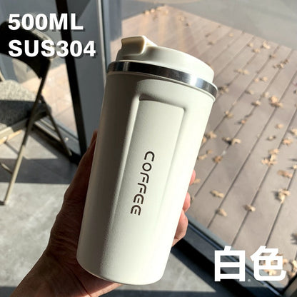 Summer Insulated Stainless Steel Water Cup, Thermos Cup, Coffee Cup, Double-Layer Car Cup, Smart Display Gift Cup, Customizable