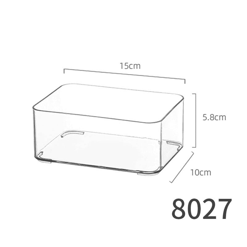 Food-Grade Storage Box, Acrylic Refrigerator Storage, Desktop Book Storage Box, Student Dormitory Sundries, Facial Mask Organization