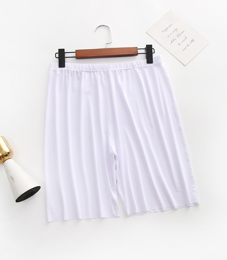 Ice Silk Pajamas Men's Summer Home Shorts Ultra-Thin Breathable Silk Home Pants Large Size Five-Point Pants Can Be Worn Outside