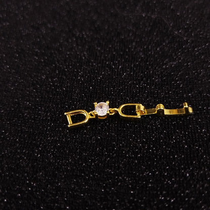 Joker bracelet necklace extended chain plated real platinum zircon 3cm lengthened first jewelry button accessories factory outlet