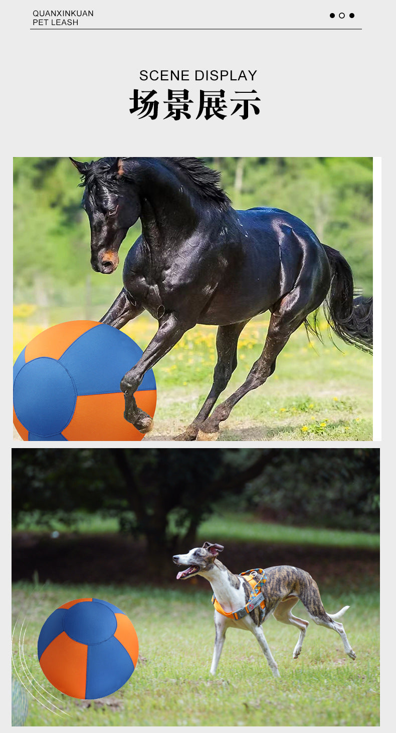 Cross-Border Sheep Horse Dog Herding Ball—Durable Solid Color Polyester Inflatable Training and Exercise Toy Pet Game Ball