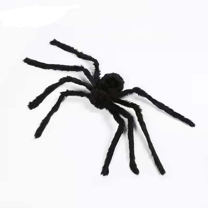Halloween plush toy spider bar haunted house decoration props ghost festival spoof trick toy simulation big spider