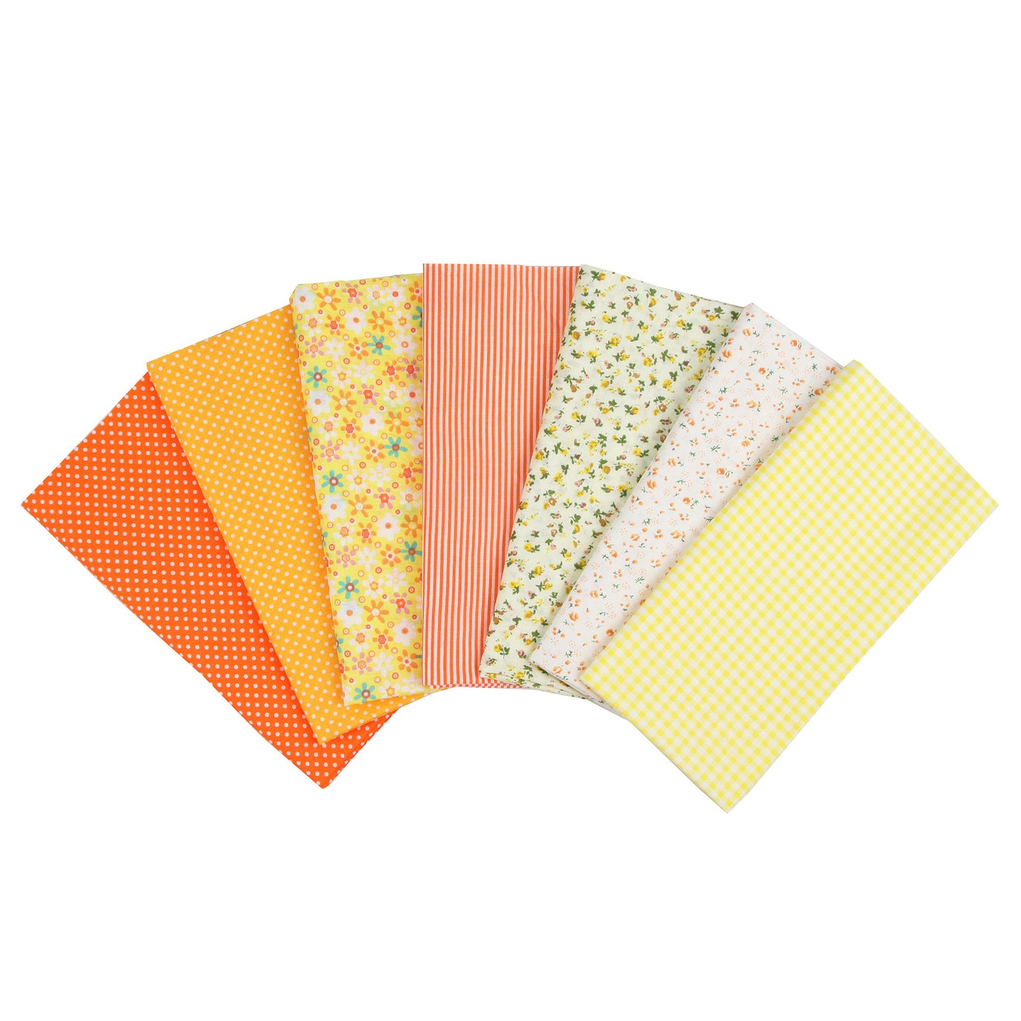 7 Color Patchwork Cloth Group Plain Flower Cloth Broken Plaid Dot DIY Cotton Small Fresh Plant Printing Cloth