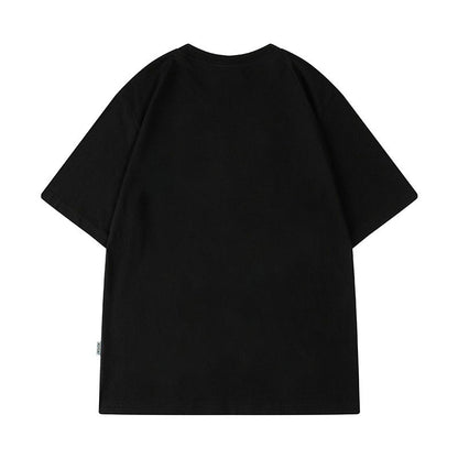 Cross-Border Short-Sleeved T-Shirts for Boys and Girls Hong Kong Style Casual Cartoon Hip-Hop Pet Dog Tops Summer Half-Sleeved Versatile Tops