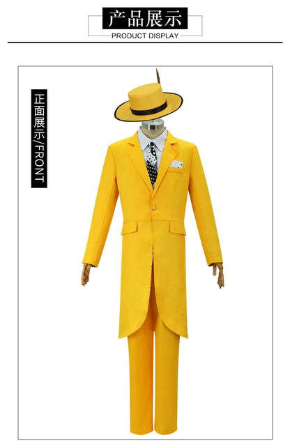 Funny cos costume JimCarry Jin kailui cosplay facial figure role play costume Halloween