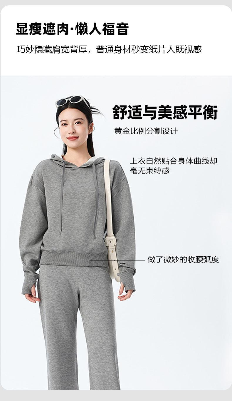 Couple Style Air Layer Hooded Top for Women, Lightweight, Breathable, High-End, Slim, Casual, Loose Sweatshirt, New Trendy Brand