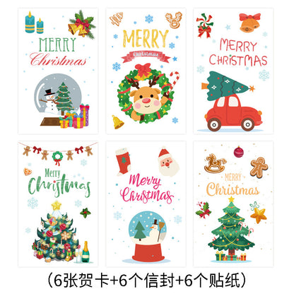 Cross-Border Amazon New Creative Ins Style Christmas Greeting Card Export Export Blessing Christmas Card Envelope Cover