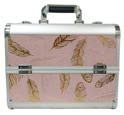 Manufacturer's Ready-Made Wholesale and Retail Professional Makeup Box, Beauty and Manicure Box, Double-Layer Large-Capacity Portable Makeup Box