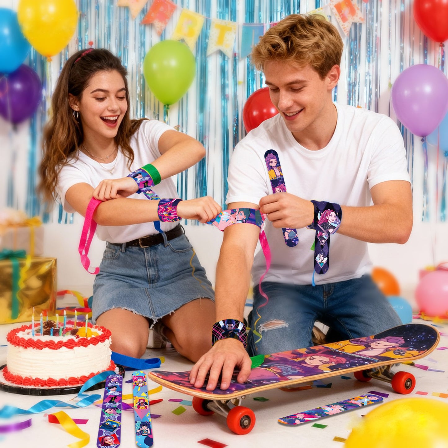 Amazon's New Pop Hunter Witch Group Theme Birthday Party Supplies Set Paper Plate Tissue Tablecloth Decoration