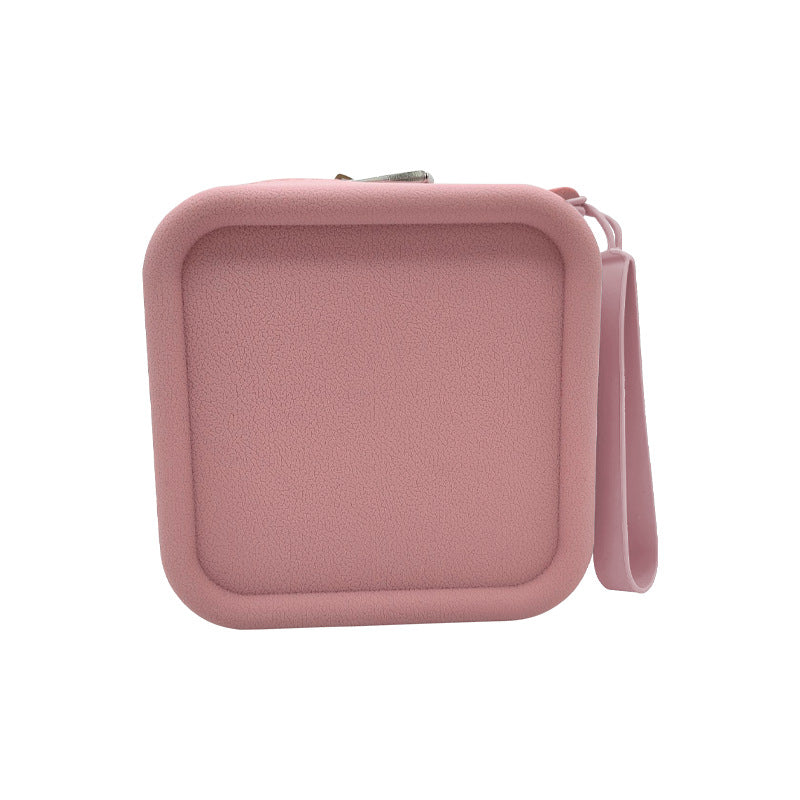 Large-Capacity Lightweight Data Cable Power Bank Storage Creative Makeup Bag Silicone Travel Storage Bag Toiletries