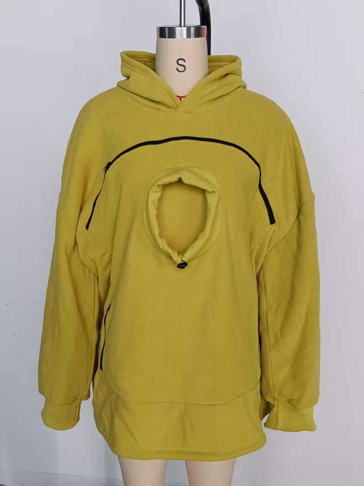 2025 New European and American Polar Fleece Pet-In-One Men's and Women's Trendy Hooded Loose Casual Warm Sweatshirt