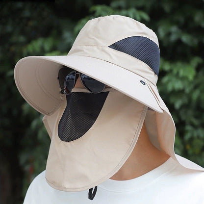 Fishing hat men's sun protection sun hat mountaineering hat men's summer UV protection sun hat summer fisherman hat