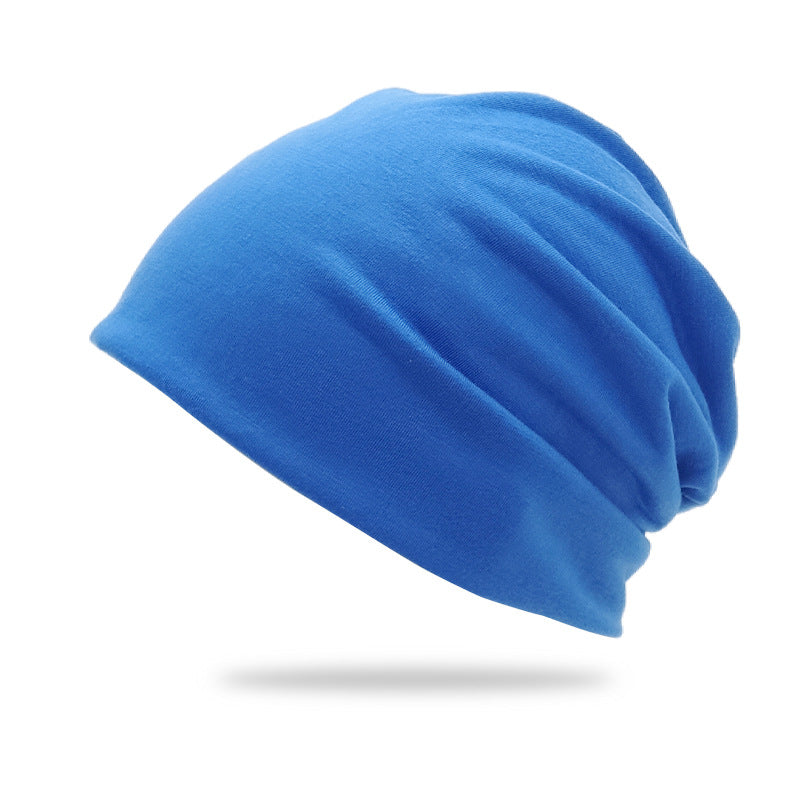 Cross-Border New Style Solid Color Slouchy Beanie, Popular Double-Layer Pullover Hat, Thin Postpartum Hat, Cold Weather Hat Wholesale