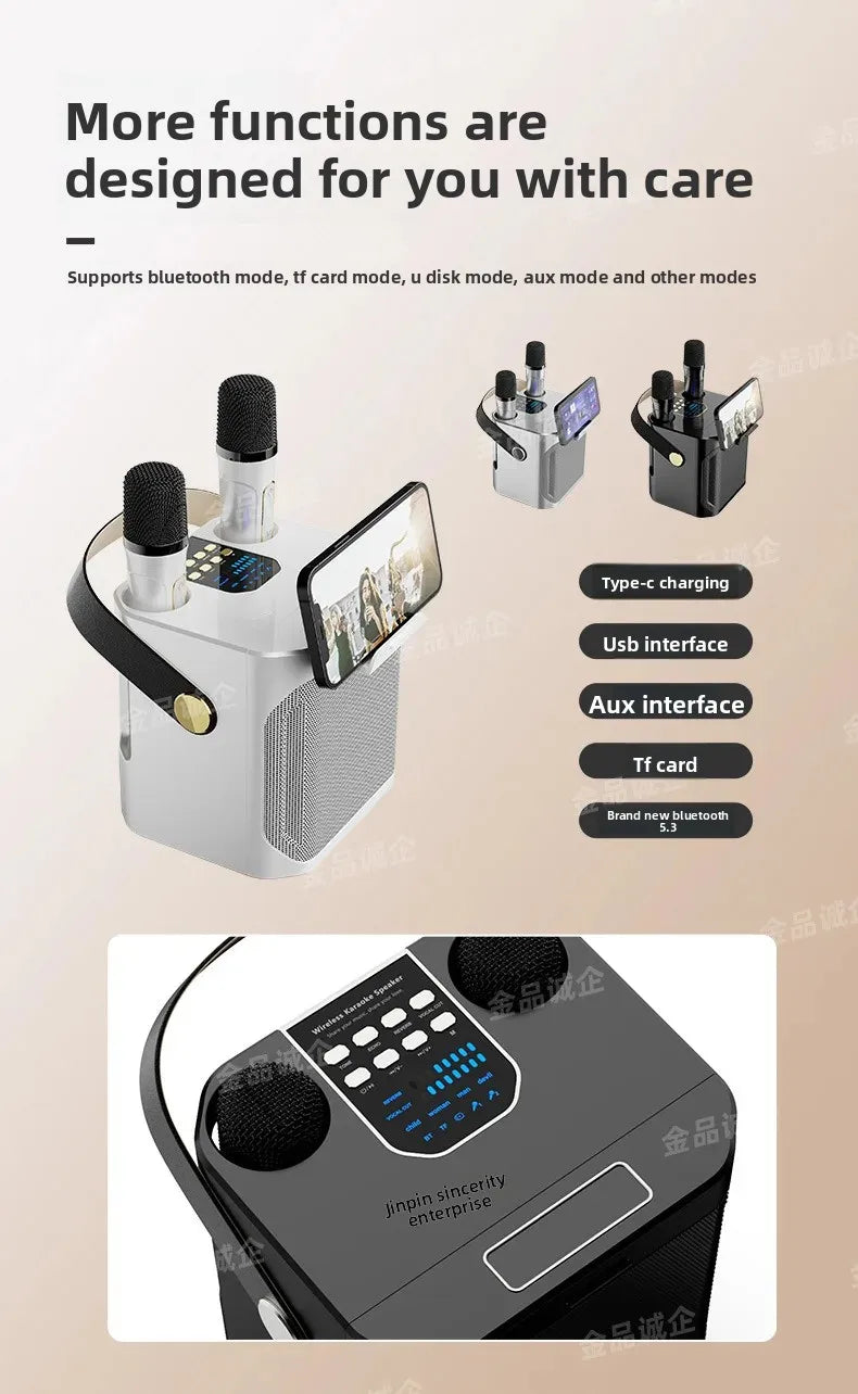 Cross-Border S882 Outdoor Karaoke Bluetooth Speaker High Volume Ys203 Home Wireless Microphone All-In-One Small Speaker