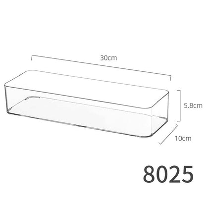 Food-Grade Storage Box, Acrylic Refrigerator Storage, Desktop Book Storage Box, Student Dormitory Sundries, Facial Mask Organization