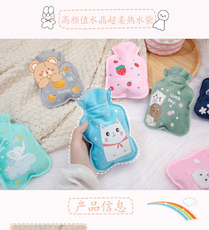 Hot Water Bag Water Filling Cute Mini Large Hand Warmer Hot Compress Warm Water Bag for Belly small size Water Filling for Students