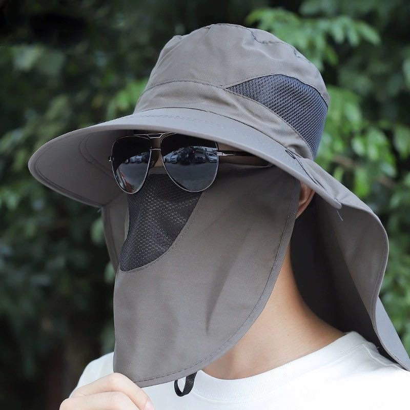 Fishing hat men's sun protection sun hat mountaineering hat men's summer UV protection sun hat summer fisherman hat