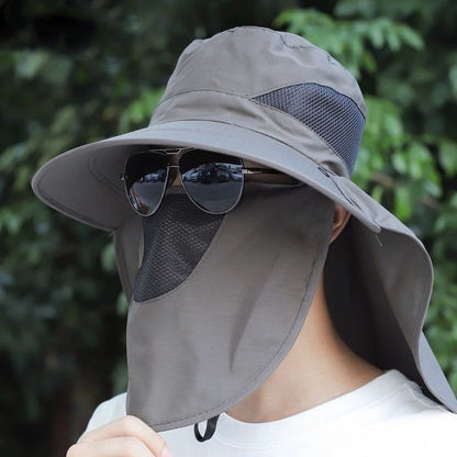 Fishing hat men's sun protection sun hat mountaineering hat men's summer UV protection sun hat summer fisherman hat