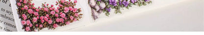 Carefully Selected Retrostory Corner Stickers Ins Style Flower Collage DIY Border Handbook Landscaping Decoration Material Stickers