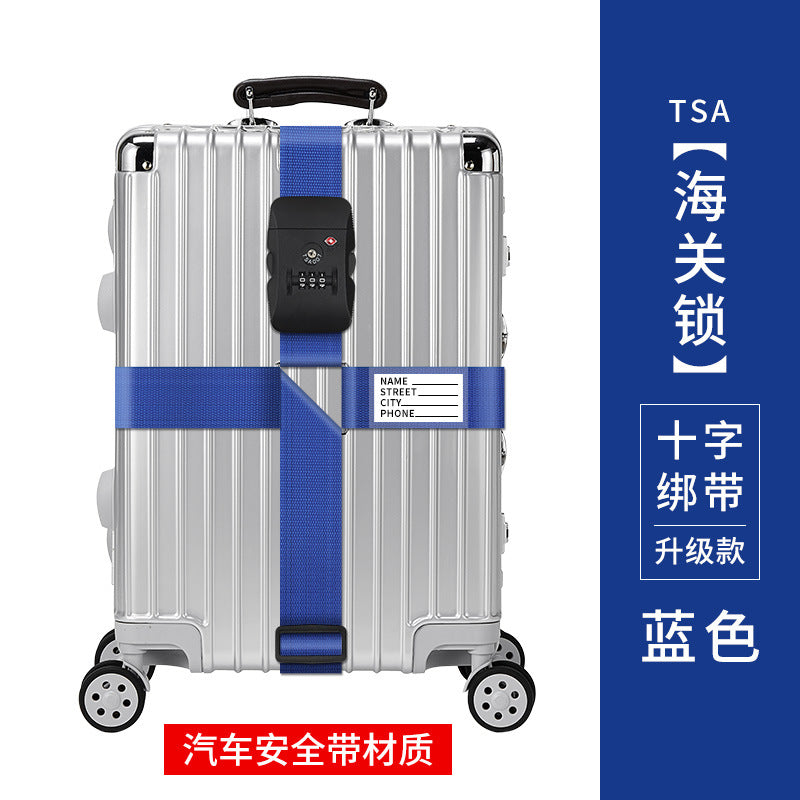 Trunk strap cross packing belt safety fixing consignment travel box protection tightening reinforcement belt binding rope