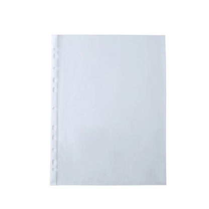 Transparent a4 Document Bag 11 Holes Document Bag Loose-leaf Information Bag Protective Film Quick-work Clip Perforated Insert Bag