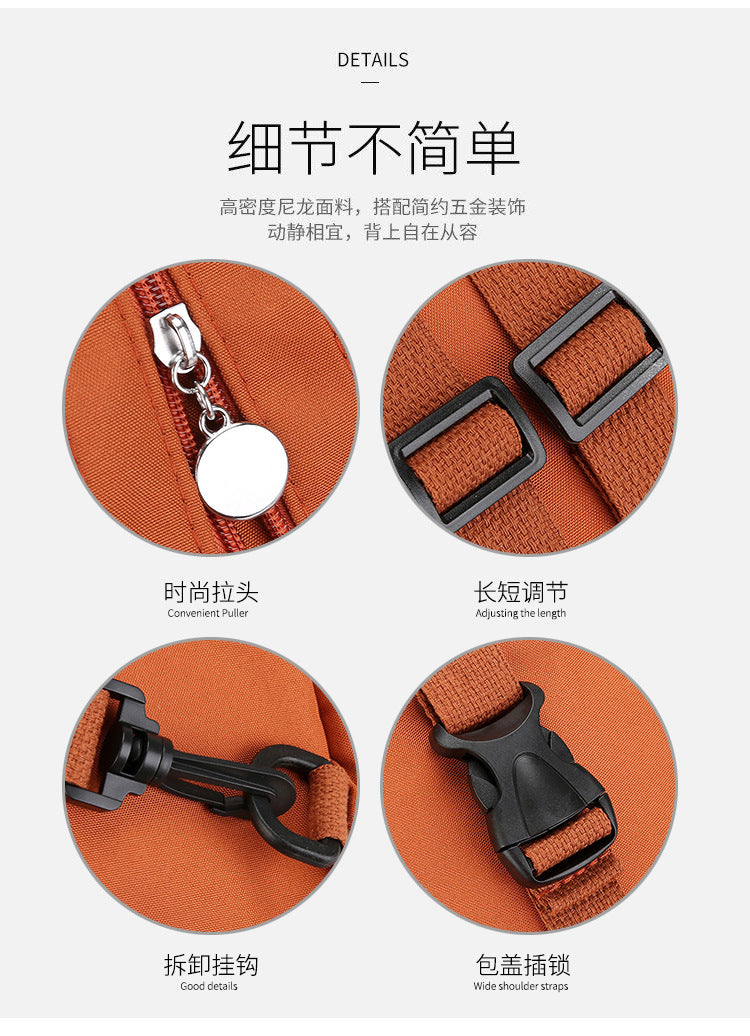 Fashion Chest Bag Backpack Fashion Trend 2024 New Women's Chest Bag Casual Anti-splashing Bag Multifunctional Chest Bag