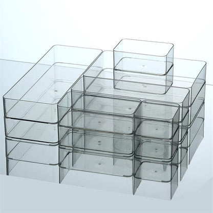 Food-Grade Storage Box, Acrylic Refrigerator Storage, Desktop Book Storage Box, Student Dormitory Sundries, Facial Mask Organization
