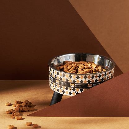 Pet Bowl Anti-overturning Cat Bowl Pet Stainless Steel Dog Bowl Cat Neck Protection High Foot Bowl Dog Food Utensils Cross-border New