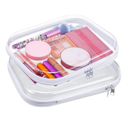 Cross-Border Popular Pet Box Travel Storage Bag Digital Stationery Toiletry Makeup Bag Small Transparent Box Portable