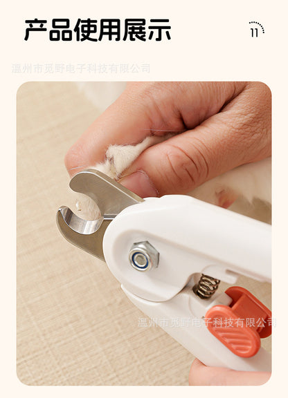 Cross-Border Two-In-One Pet Nail Clippers, Cat Claw Nail Trimmers, Nail Files, Nail Grinders, Pet Supplies